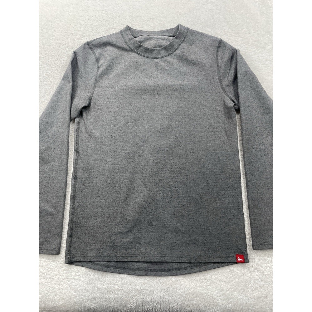 Kombi Men's Gray Long Sleeve Ski Sweatshirt Size Large Wool Blend Thermal‎